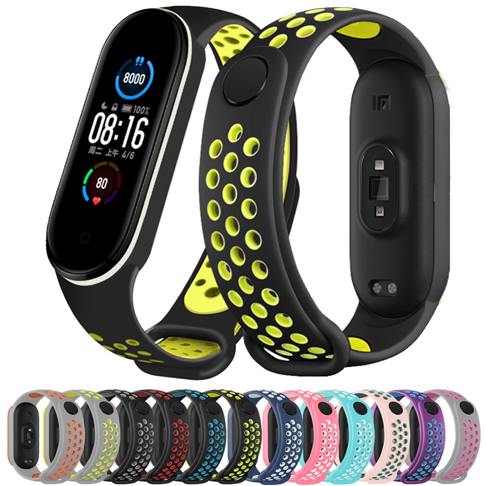 Strap for Mi band 6 7 Bracelet Sport Silicone Miband4 miband 5 Wrist correa Replacement Wristband for xiaomi Mi band 4 3 5 6 7