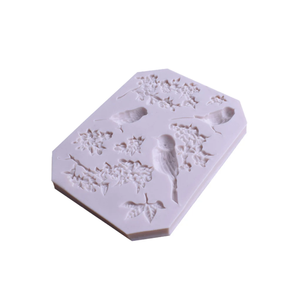 Силиконовые формы для торта DIY сорока цветок ветка помадка торт шоколадный