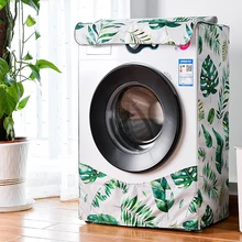 Waterproof Washing Machine Cover Home Polyester Roller  Laundry Silver Coating Dustproof Case Cover