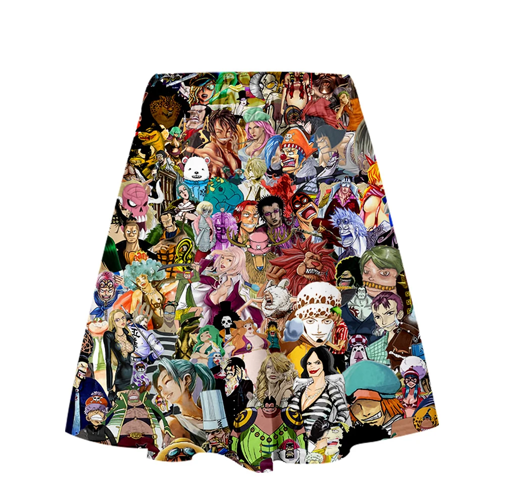 

One Piece 3D Printed Women Skirt Fashion Streetwear Short Skirts 2019 Hot Sale Girls Casual Streetwear Summer Wear