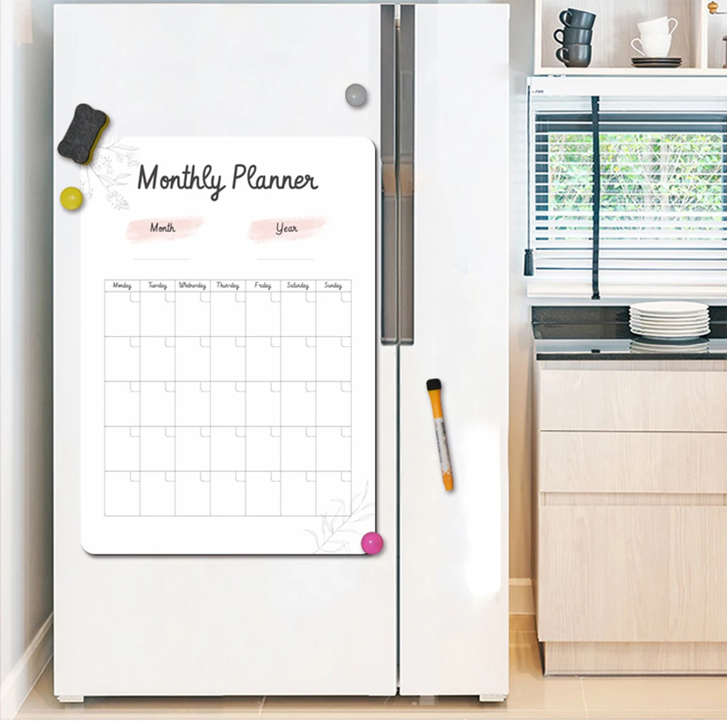 

Shopping Magnet Board Sticker Weekly Calendar Family Fridge Large List