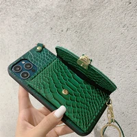 crossbody lanyard necklace croco envelope card package leather case for samsung galaxy a80 a90 60 a70 a40 m10s a50s a305 205