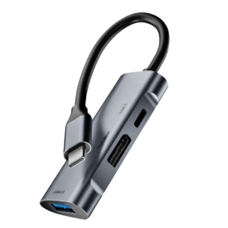 Док-станция 3 в 1 USB C HUB Type-C 4K @ 60 Гц DisplayPort PD Вт 2 0 | Компьютеры и офис