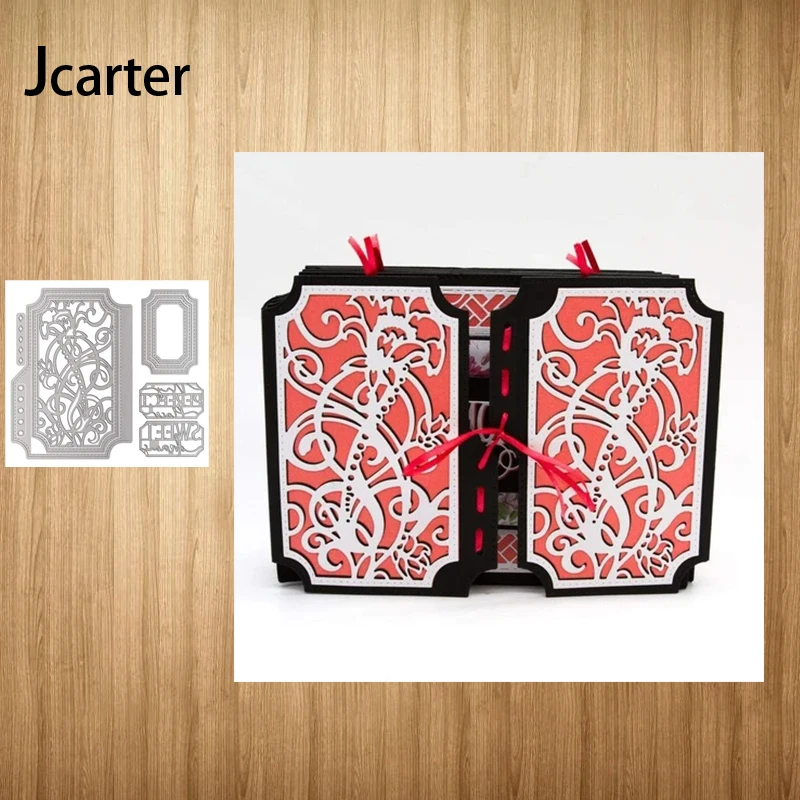 

2021 New Metal Cutting Dies Cover Vine Rectangle Craft for Scrapbooking Handmade Knife Mould Blade Punch Stencils Dies Cut Model