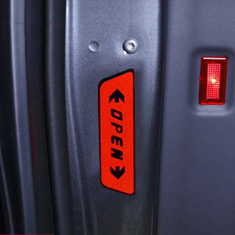 Модификация дверных наклеек предупреждение о открытии двери отражающие