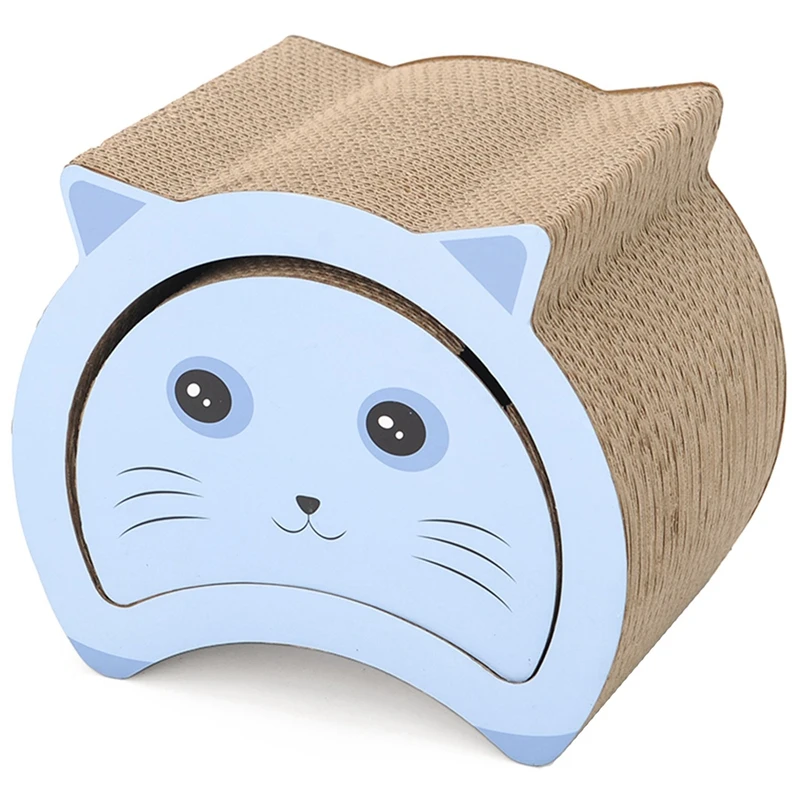 

Практичная игрушка для кошек, Когтеточка, кровать для кошек, игрушки для кошек, гофрированный интерактивный игровой домик для домашних живо...