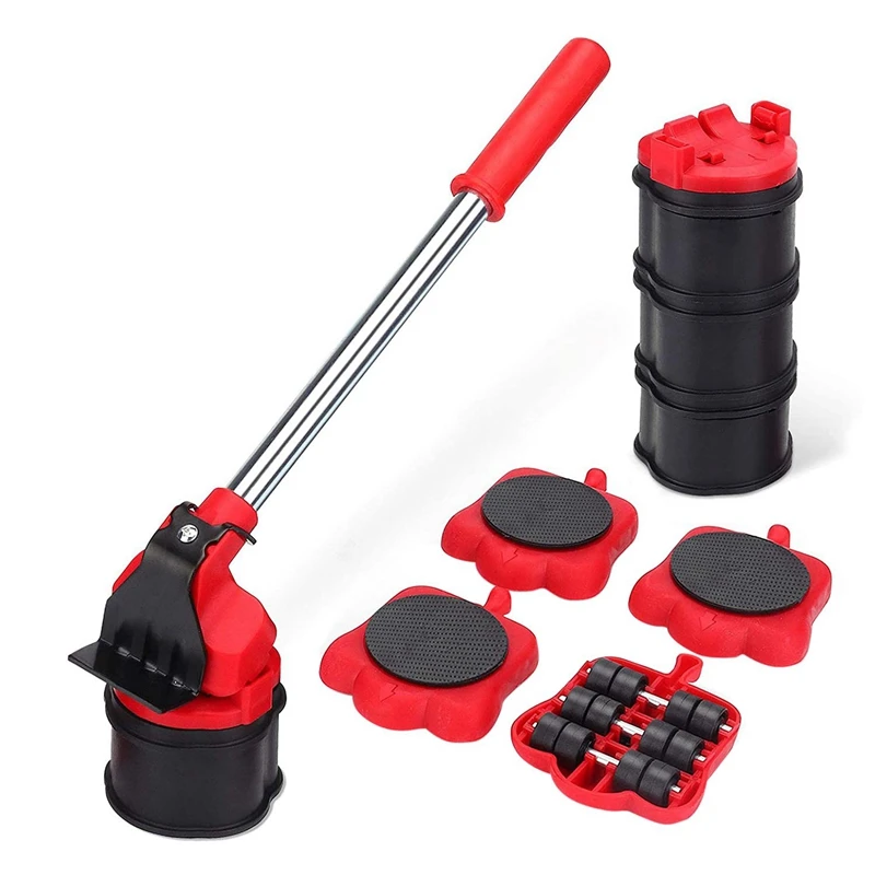 

13 Pieces of Furniture Moving Tool Set Heavy Object Moving Tool Roller Heightening Pad Moving Tool Set