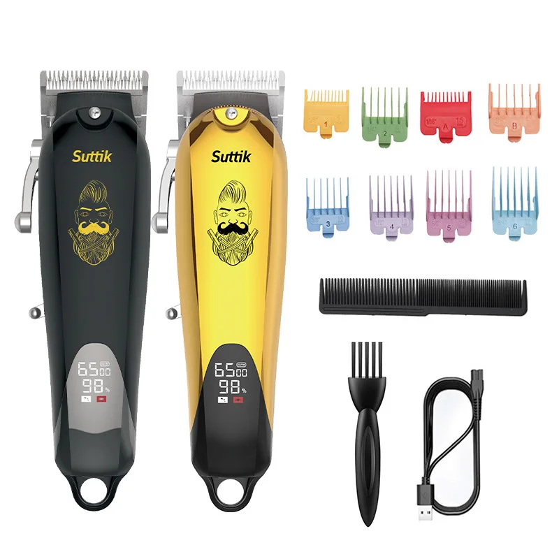 

electric Hair Trimmer cordless rechargeable Hair Clipper hair cutter beard trimmer LED oil head white engraving hair carving