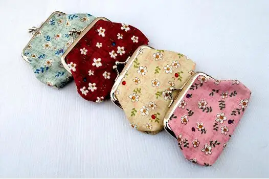 

2022 New Fashion Lady Retro Vintage Flower Small Wallet Hasp Purse Clutch Bag