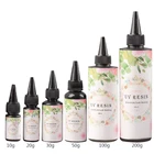 Твердая УФ-смола, кристально прозрачный клей, отверждение ультрафиолетовым светом LX9E, 10 г, 20 г, 30 г, 50 г, 100 г, 200 г