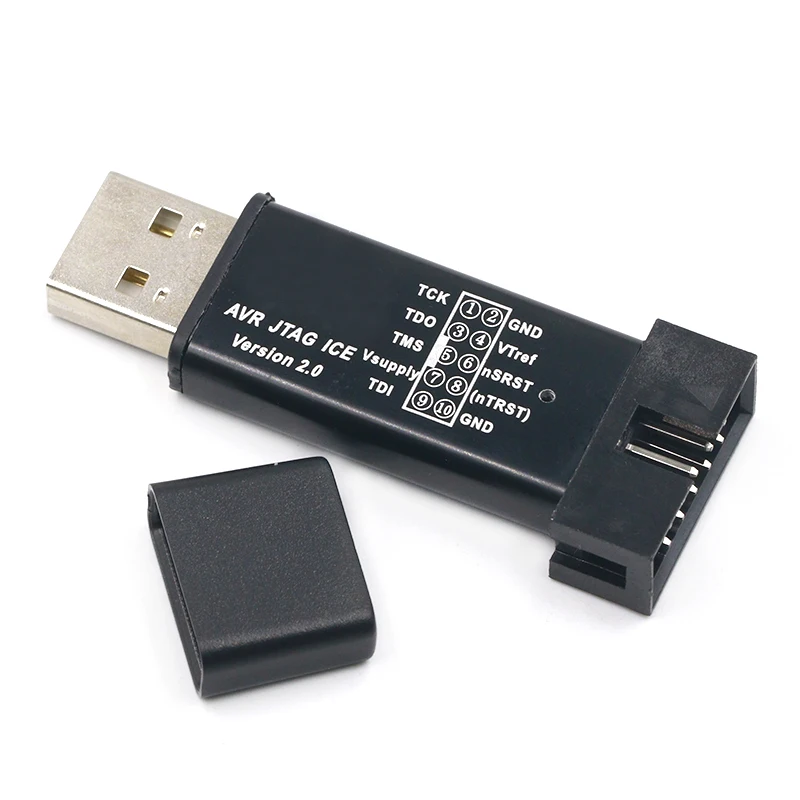 

usb AVR JTAG ICE emulator AVR-USB downloader download line metal shell