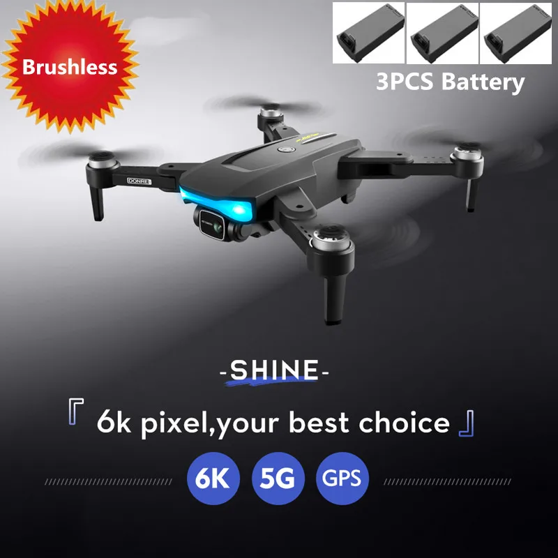 

5G 6K GPS Drone 6K Dual ESC Camera Aerial Photography Brushless Motor Anti-shake Foldable RC Quadcopter With Carry Bag 3 Battery
