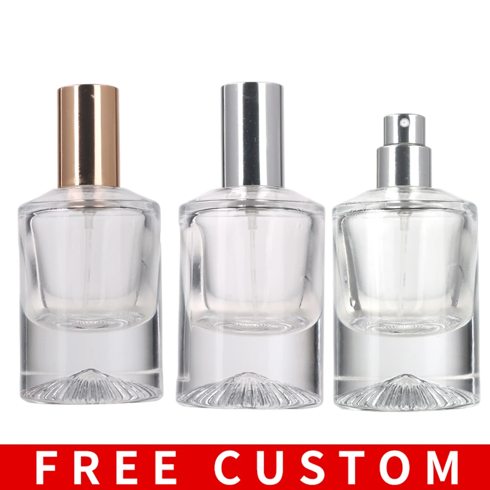 Оптовая продажа Пустой Диспенсер для парфюма с толстым дном из стекла в форме