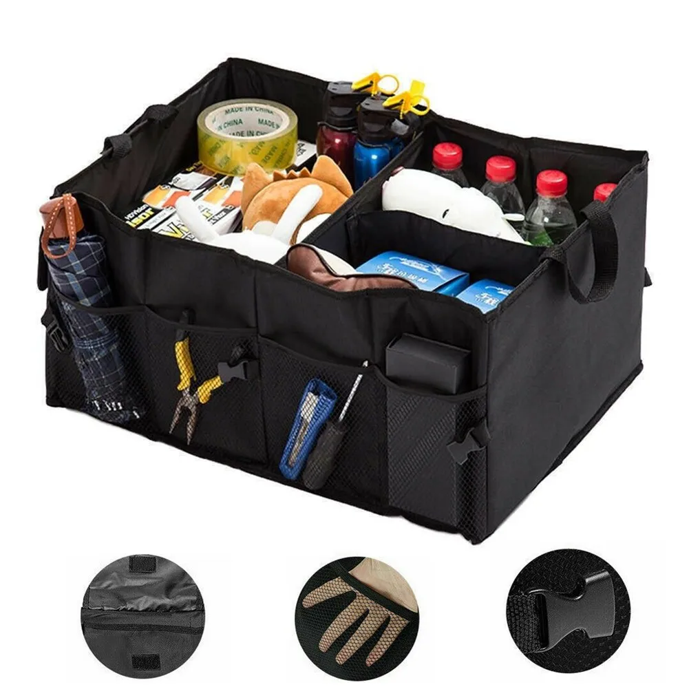 

Trunk Boot Organiser Box 1pcs Car 58.5CMx40CMx26CM Accessories For Car