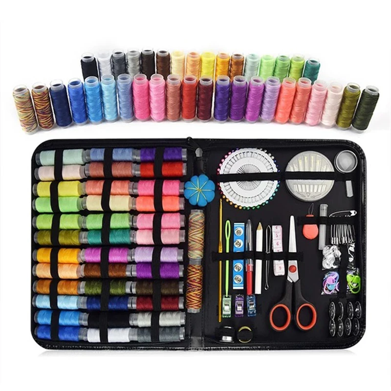

Sewing Kits 68/98/183/200pcs Storage DIY Multi-function Arts Craft Box Set Hand Quilting Stitching Embroidery Thread Sewings Kit