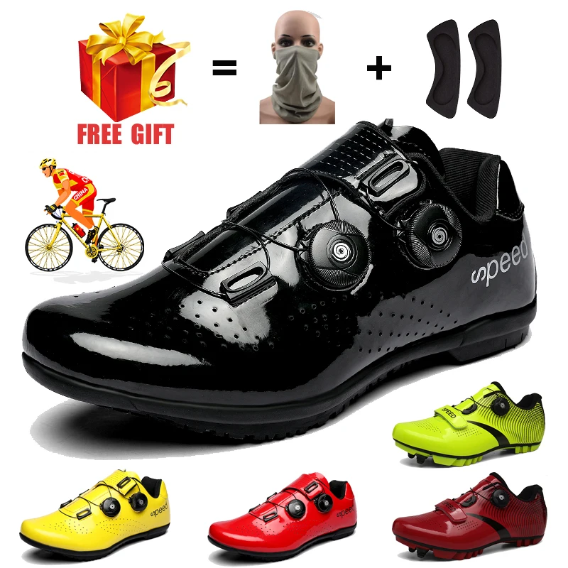 

New Men's Professional Cycling Shoes Women Man for MTB Sapatilha Ciclismo Male Ultralight Spin Road Racing Bicycle Shoes Custom