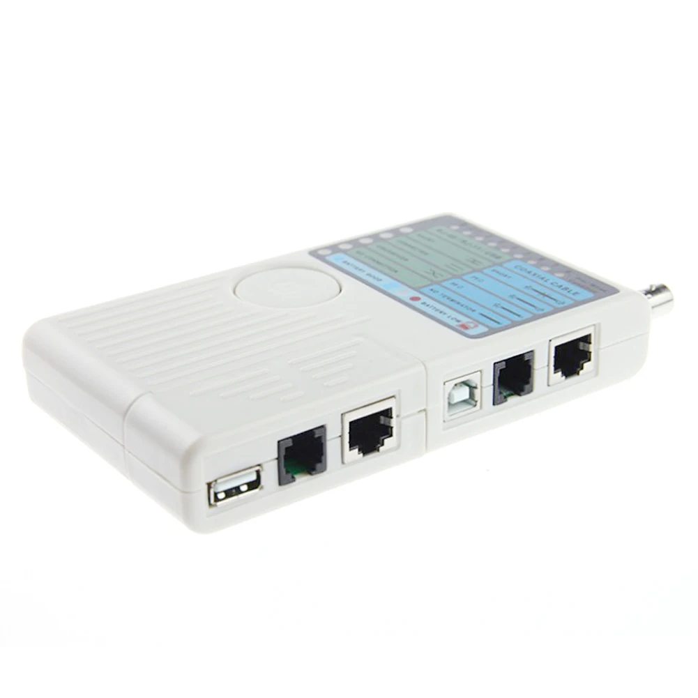 

Professioanl Network Cable Tester Quick Response USB BNC Multifunctional Portable Telephone Wire Easy Operation LED Indicator