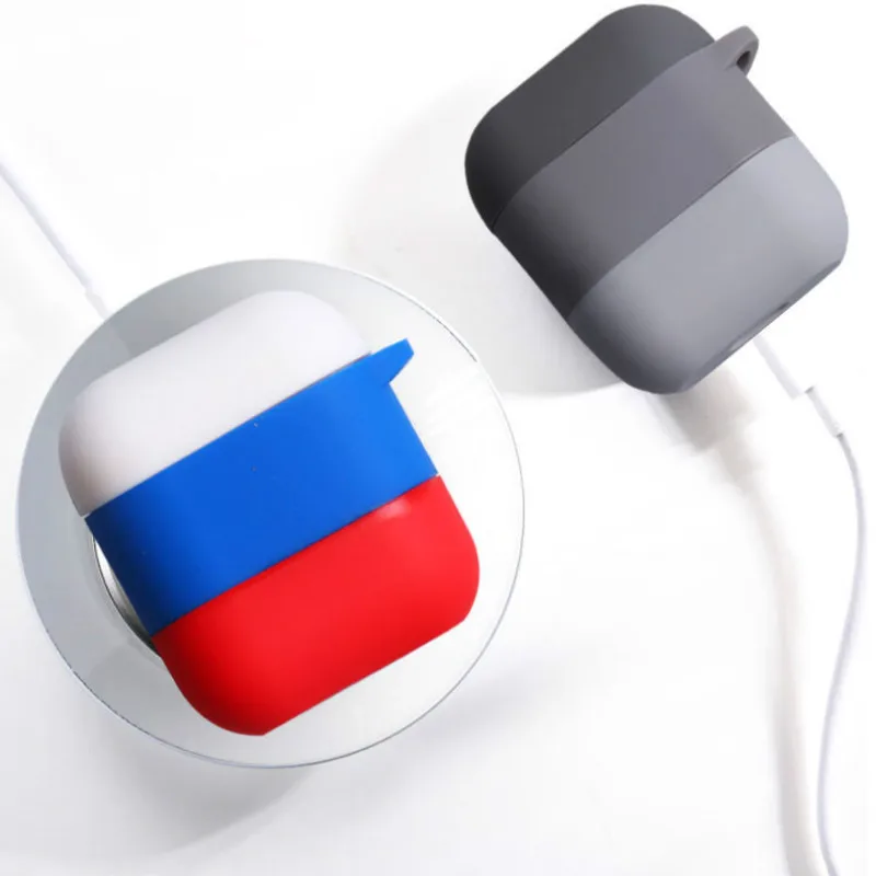 

Gradient Color Earphone Case for Apple Airpods 1 Case Luxury Candy Silicon Case Cover Charging Box for Airpods 2 Case Funda