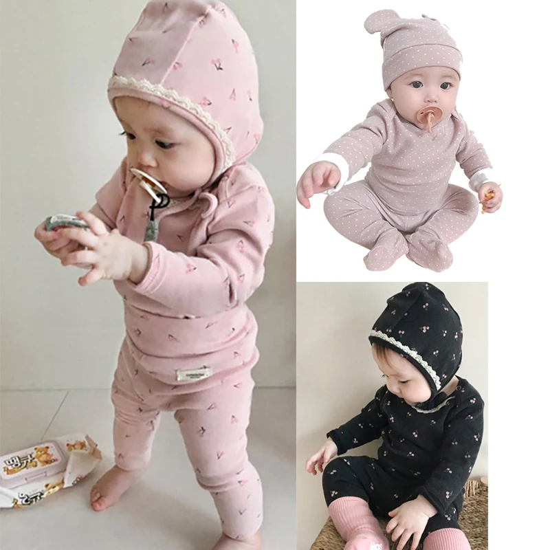 Хлопковая пижама для новорожденных детская одежда дома повседневный мягкий