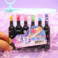 24 baglot creative planet wine bottle highlighter mini 6 colors drawing painting art marker pen school supplies stationery gift