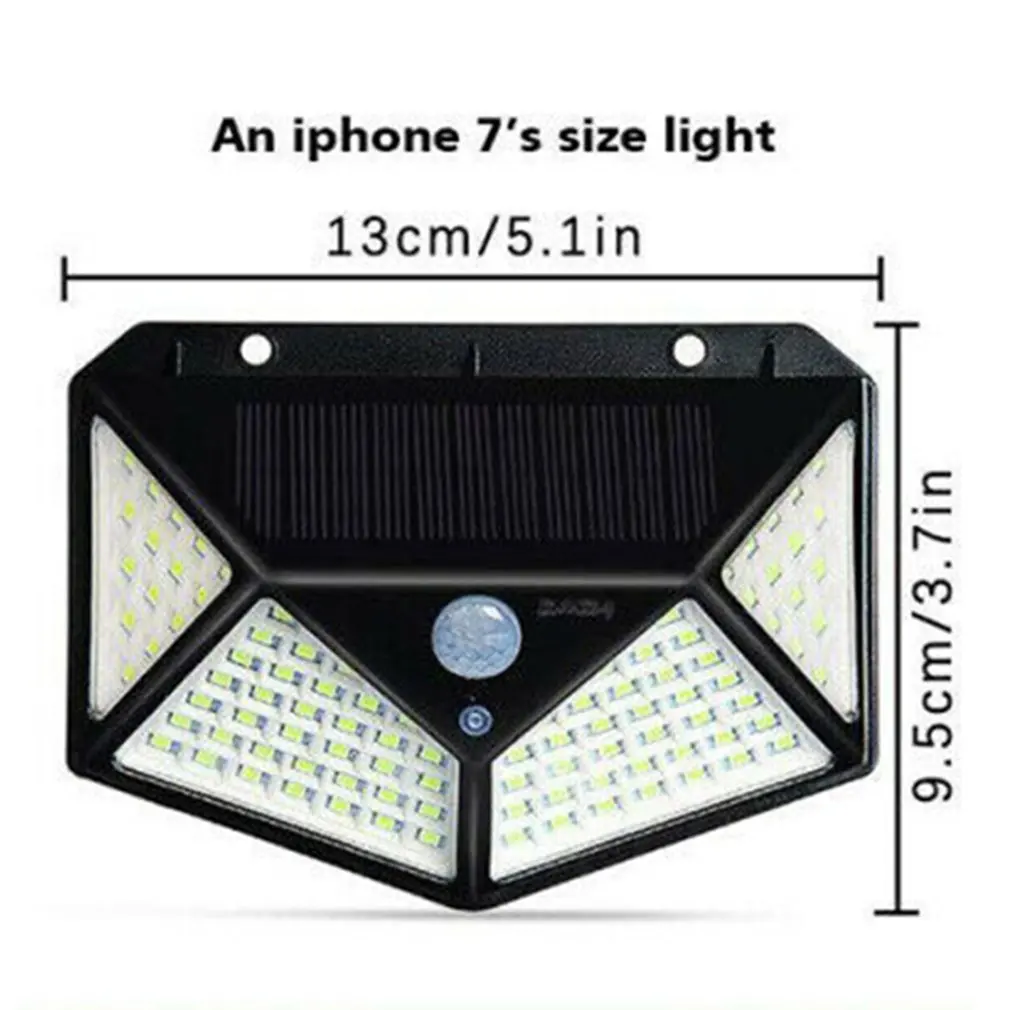 100 Led Solar Body Lights Wall Outdoor Garden Street | Лампы и освещение