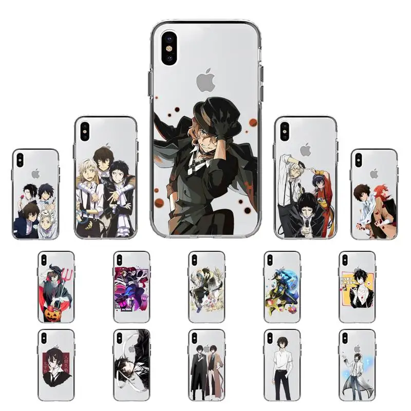 

YNDFCNB Japan Anime Bungou Stray Dogs Dazai Osamu Phone Case for iphone 13 11 12 pro XS MAX 8 7 6 6S Plus X 5S SE 2020 XR cover