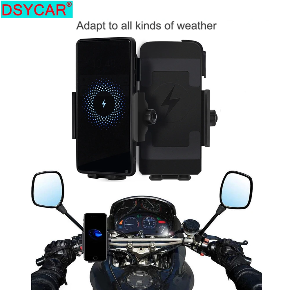 DSYCAR 1 комплект Беспроводное зарядное устройство для мотоцикла крепление на