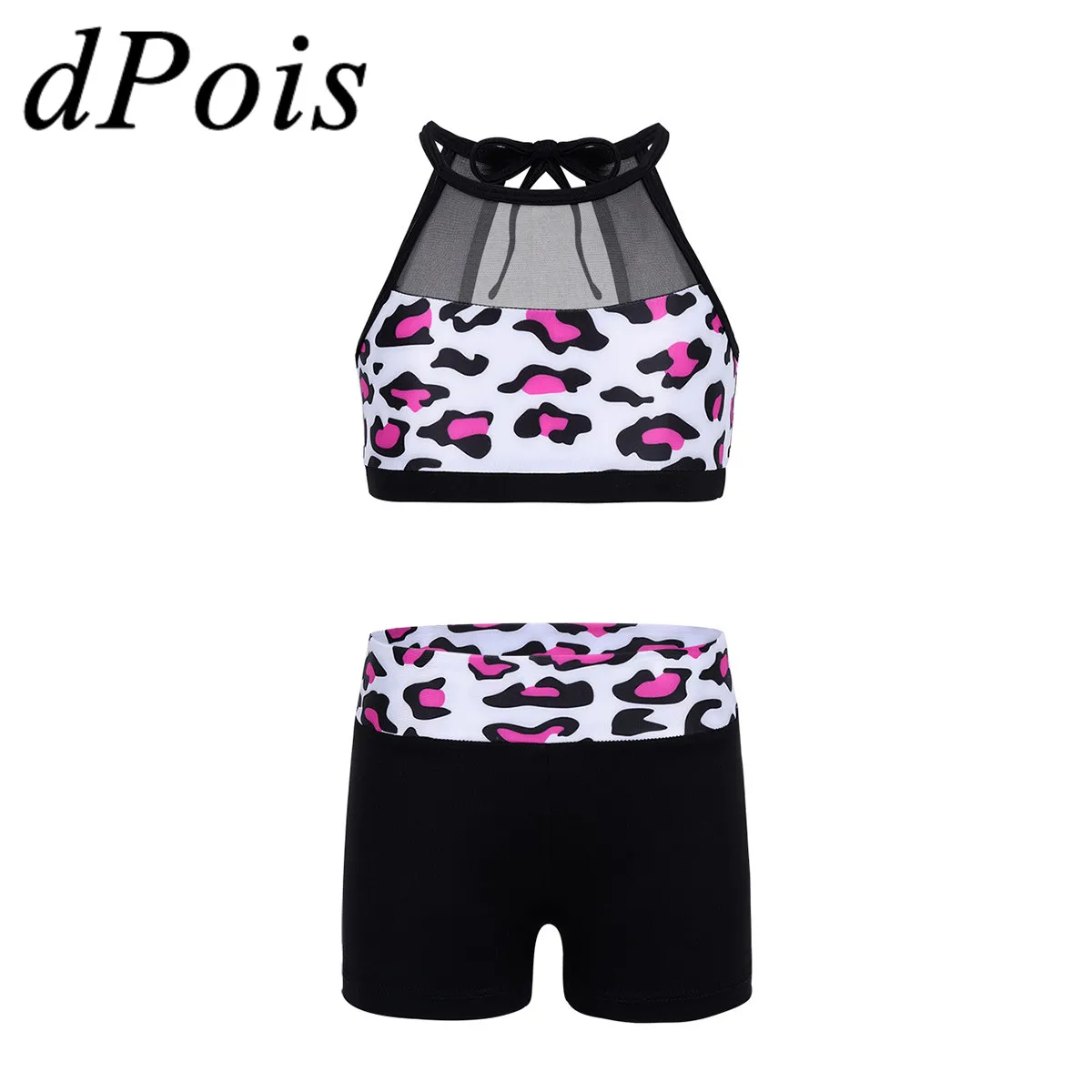 Детский купальник для девочек гимнастический на бретельках одежда балета костюм