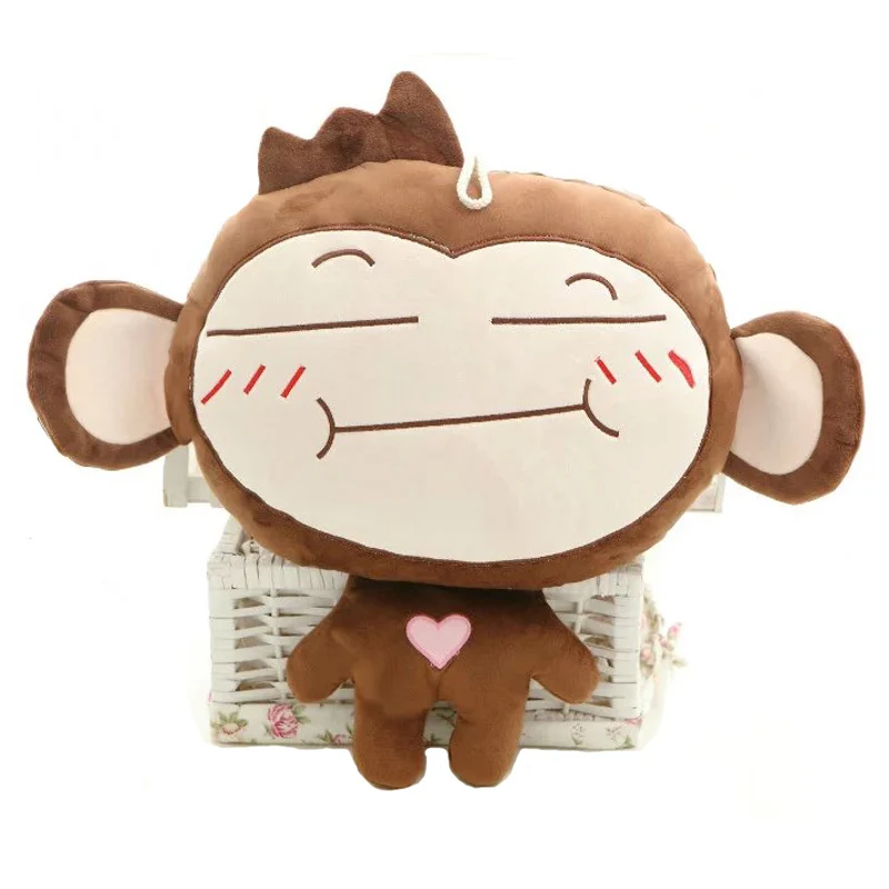 Милая обезьянка портативное одеяло плюшевые игрушки грелка для рук мягкие куклы