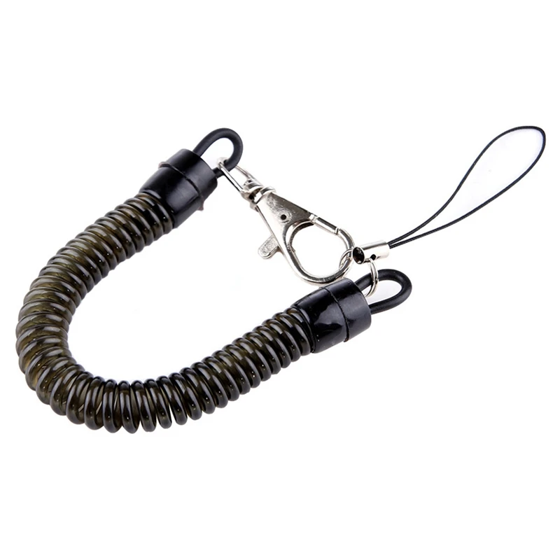 1 шт. пластиковая Выдвижная пружинная спиральная тянущаяся цепочка подвесной