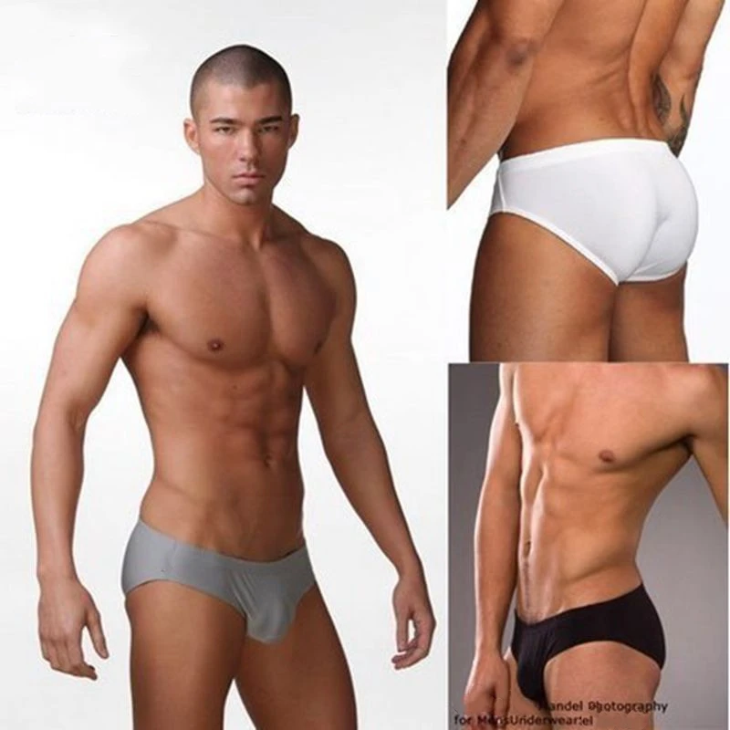 

Best price Hot Sale Mens Underwear Briefs Summer Men's Briefs Ice Transparent Low Waist Sexy Panties Gay Seamless Silkly