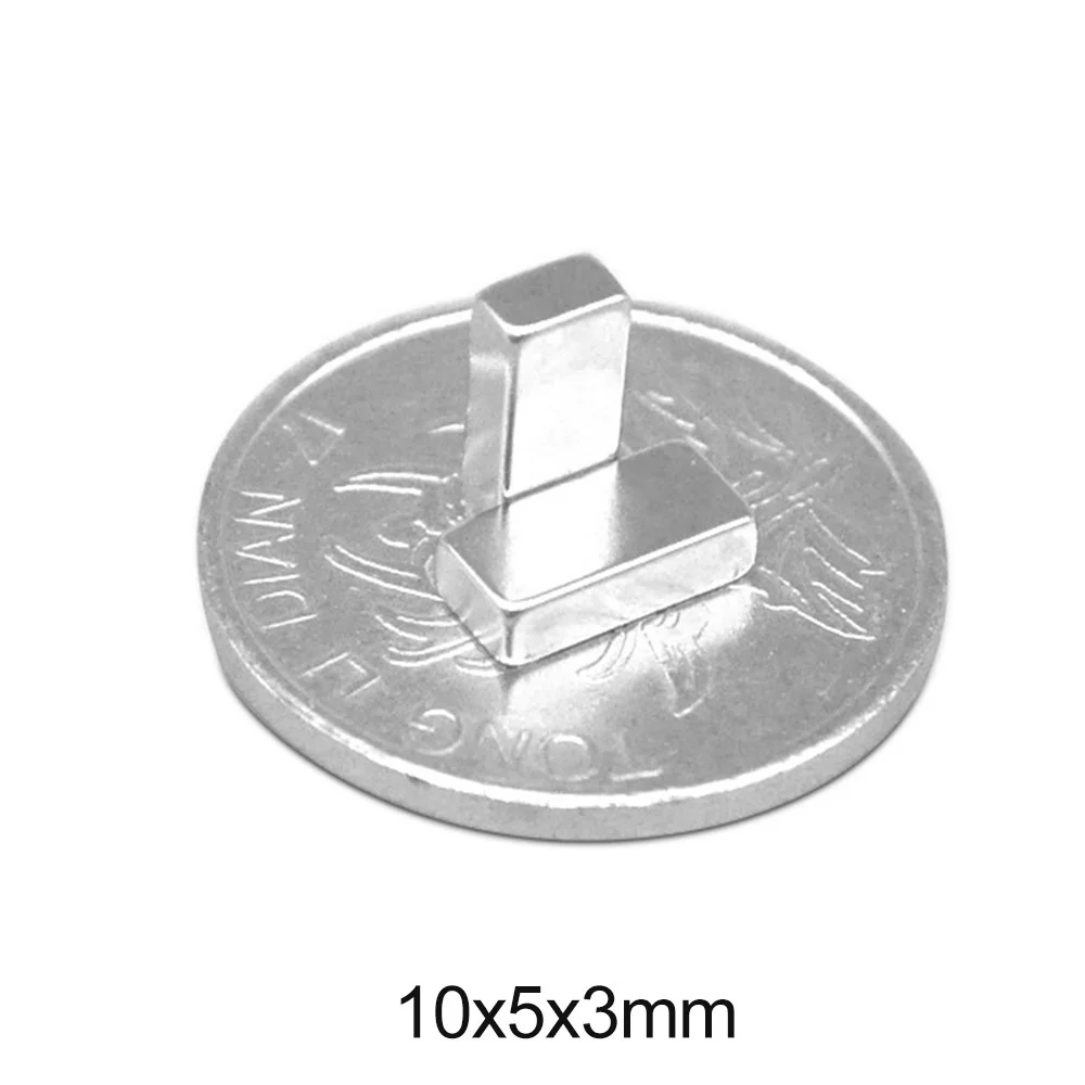 20 ~ 500 шт. 10x5x3 мм магниты для кубовидных блоков 10 X 5 мм|Магнитные материалы| |