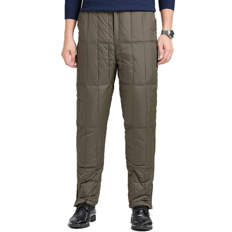 Новинка 2019 утепленные мужские брюки модные уличная одежда теплые и холодные для