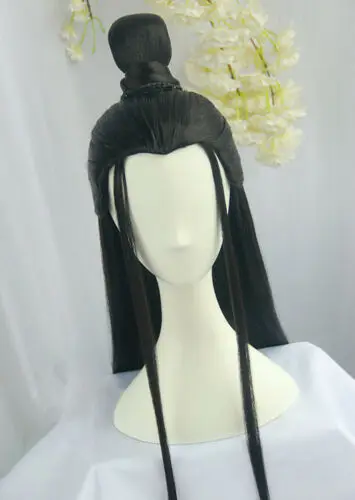Китайский древний Hanfu на заказ парик из целых волос для мужчин Косплей|Шлемы| |