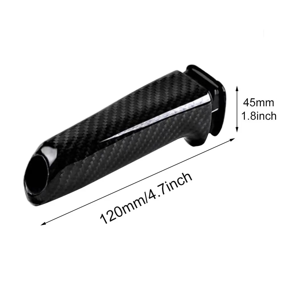 

Replacement Parts Durable Portable Lightweight Car Interior Trim Practical Carbon Fiber Modifying Compact DIY Brake Handle Cover