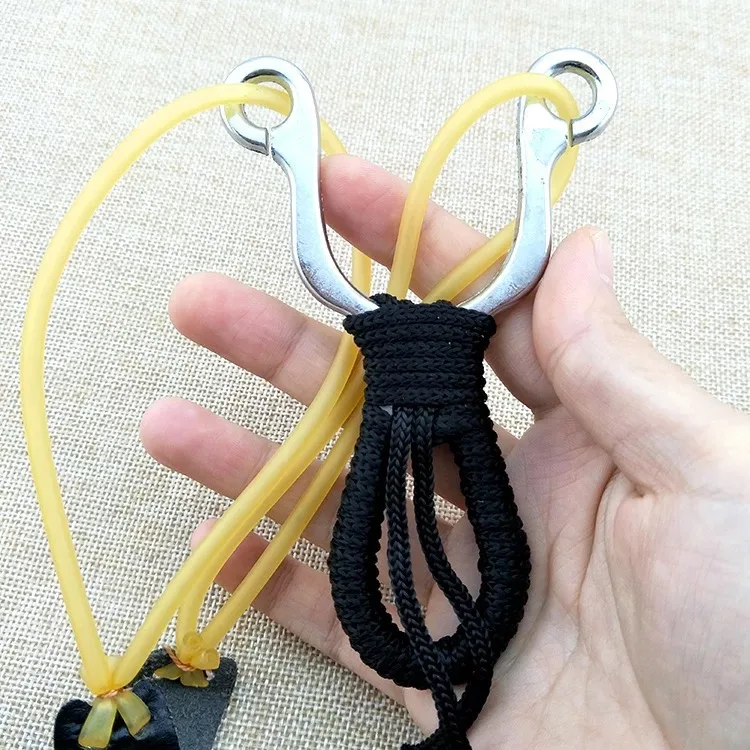 Сверхмощная карманная Рогатка для охоты 1 шт. железная петля с бантом уличная