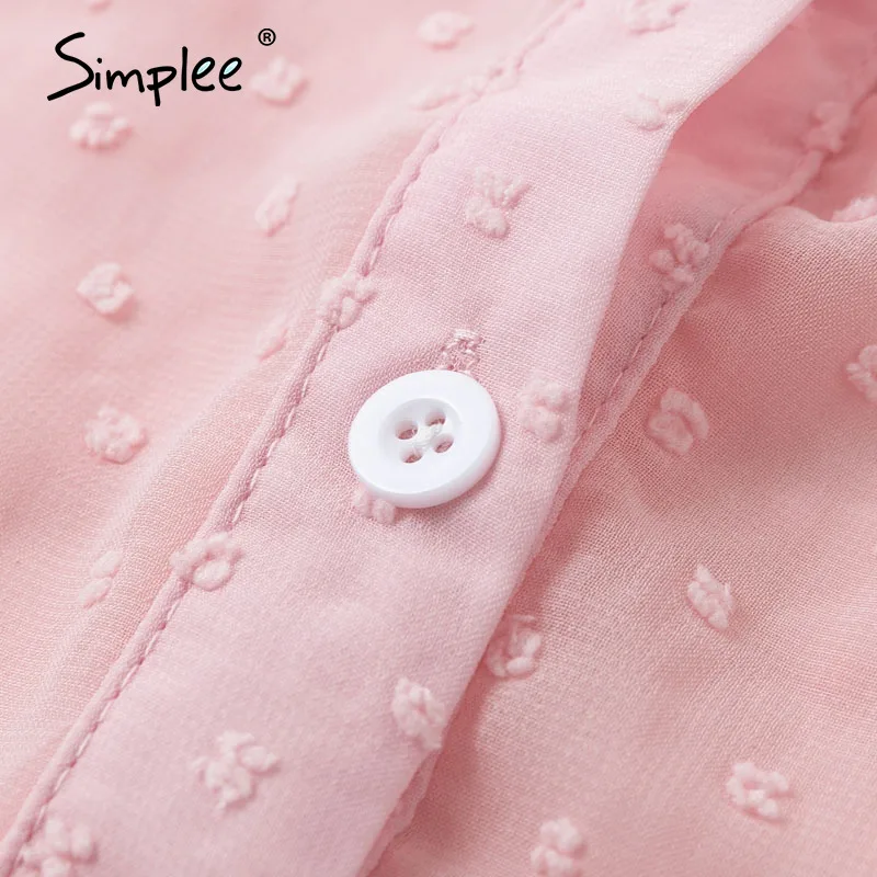 Женская блузка с длинным рукавом Simplee белая Повседневная офисная леопардовым