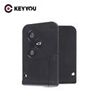 Чехол KEYYOU для дистанционного ключа Renault Clio Logan Megane 2 3 Koleos Scenic, 3 кнопки
