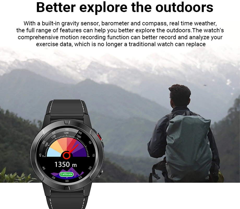 Vorke VM2 Смарт-часы gps Bluetooth Смарт-браслет монитор сердечного ритма вызов сообщение напоминание музыкальный плеер несколько видов спорта IP67