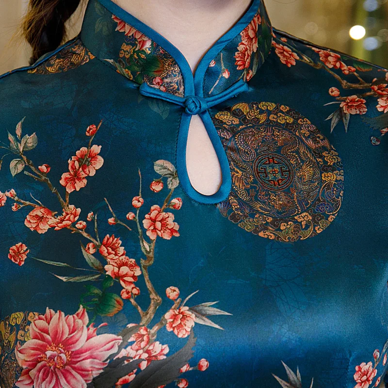 Женская винтажная рубашка размера плюс в китайском стиле Кружевная блуза на