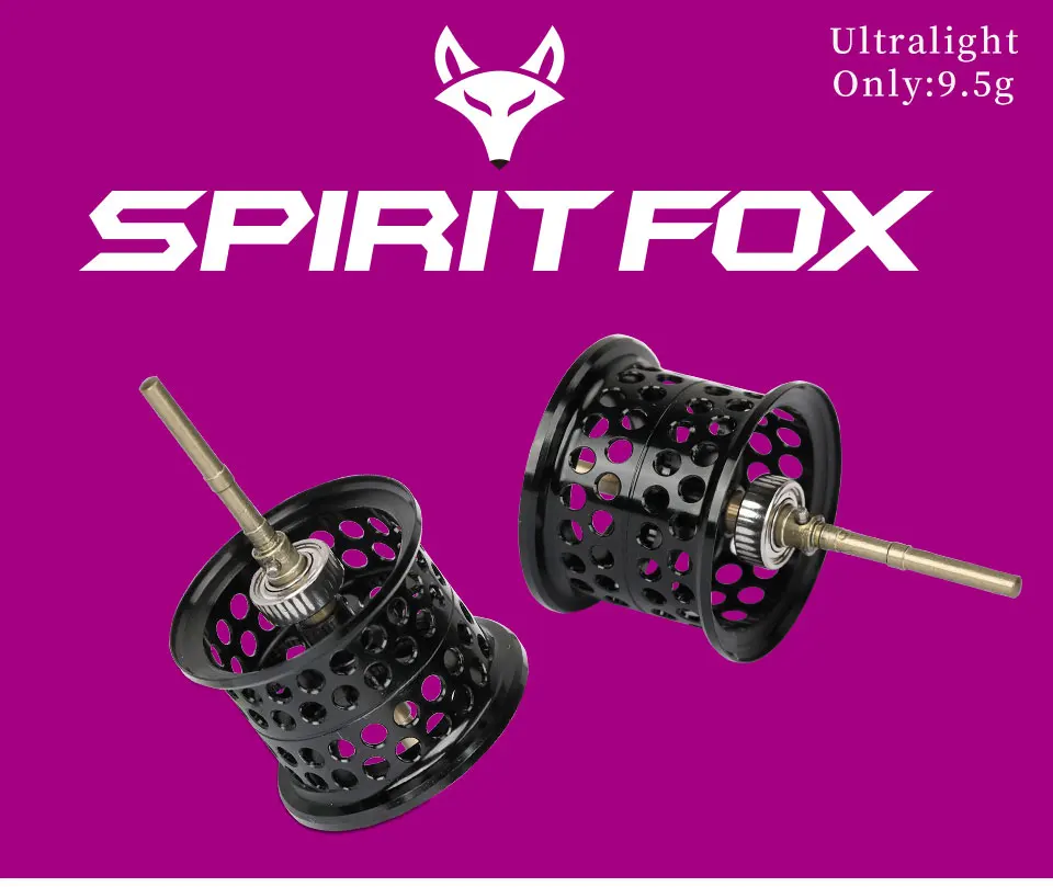 TSURINOYA SPIRIT FOX запасная мелководье катушка baitcasing катушка магнитный тормоз легкий алюминиевый сплав дополнительная замена катушки