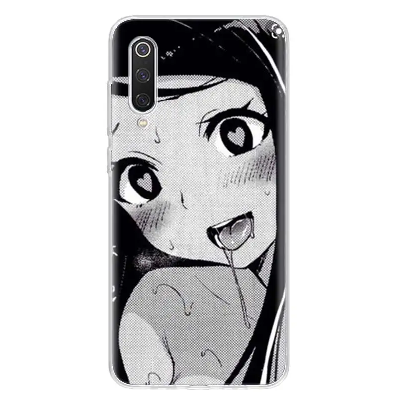 hot anime girl manga cute faces phone case cover for xiaomi note 10 mi 11 10 9 8 cc9 5x 6x x3 nfc f1 f2 pro lite a1 a2 a3 soft free global shipping