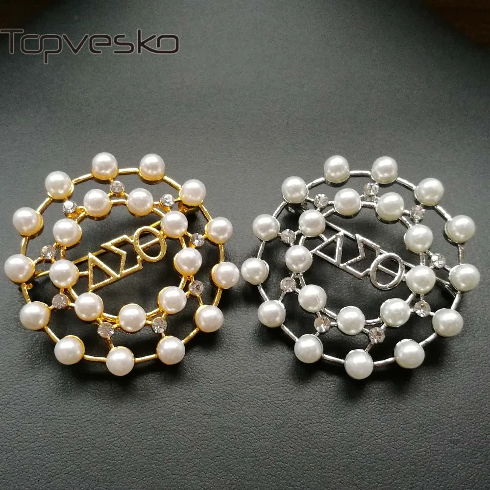 Pureple цветок DST AEO Delta Sigma Theta брошь с жемчугом Женский Ювелирные изделия