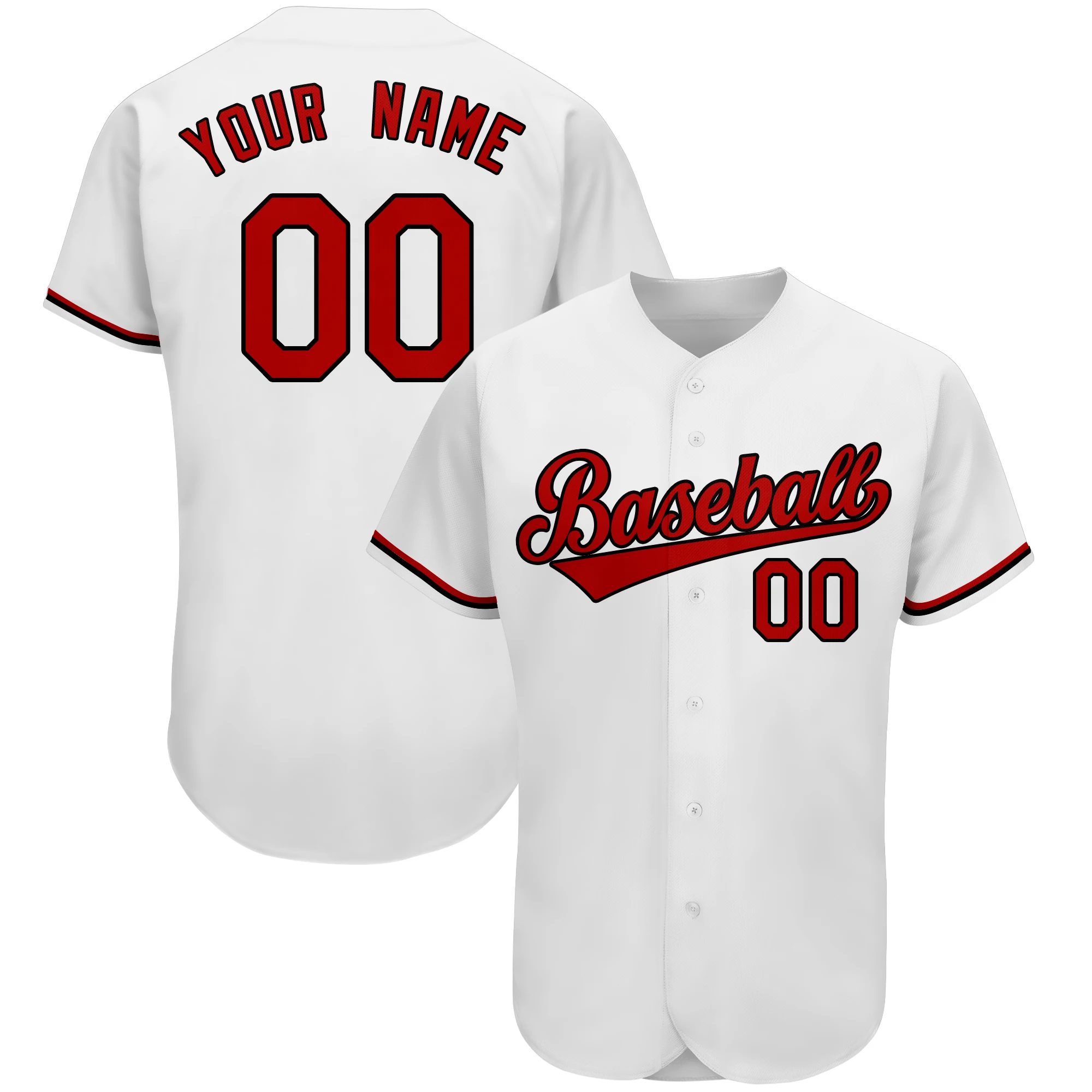 Custom Baseball Jersey Personalized Design Printed Team Name Number Baseball Shirt Christmas Gifts for Fans Men/Women/Teenagers