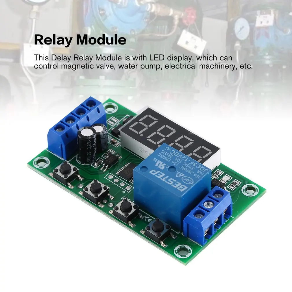 DC 12 В 5A регулируемый светодиодный модуль реле выключения питания таймер задержки