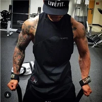 summer newest brand mens tank top curved hem patchwork gyms stringers vest bodybuilding clothing fitness man tanks tops