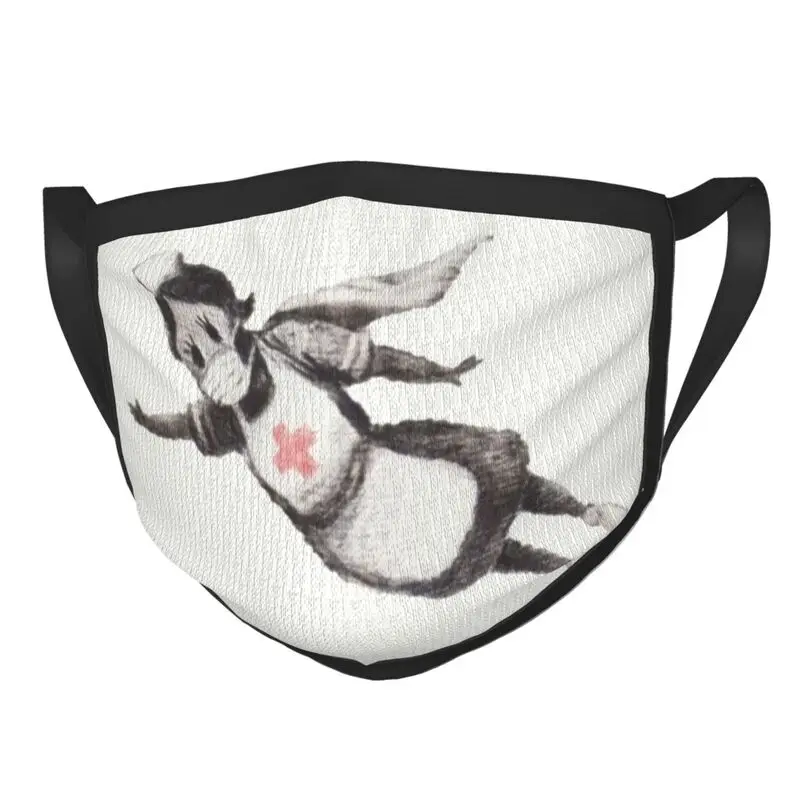 

Маска для медсестер многоразовая унисекс, респиратор для защиты от пыли и смога, для взрослых