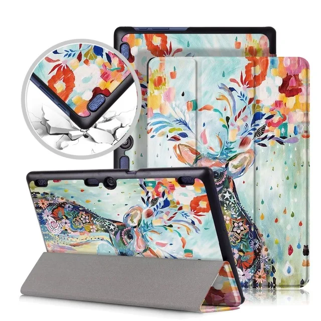 Tab 2 A10 70 чехол с цветным принтом кожаный для планшета Lenovo 30 X30F X30L планшет 10 1 дюймов