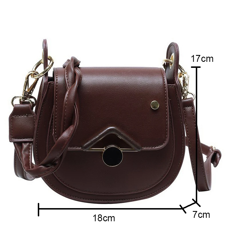 

FUNMARDI Small Bags Female Crossbody Bags New 2021 Trend Fashion Shoulder Bags Retro Luxury Saddle Bag Solid Color Bags WLHB2352
