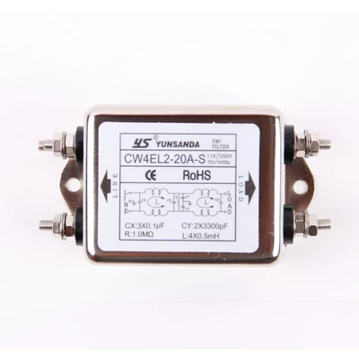 EMI сетевой фильтр CW4-20A/6A/10A/3A/30A-T Тип вставки 220 В